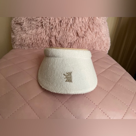 Juicy Couture VERY RARE Vintage NWOT Terry Cloth White Sun Visor 🤍 - Picture 2 of 5